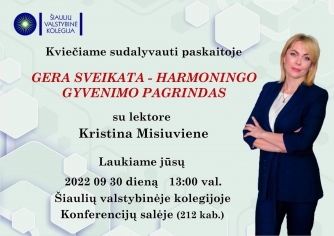 Svako - Atvira Paskaita „Gera Sveikata – Harmoningo Gyvenimo Pagrindas“